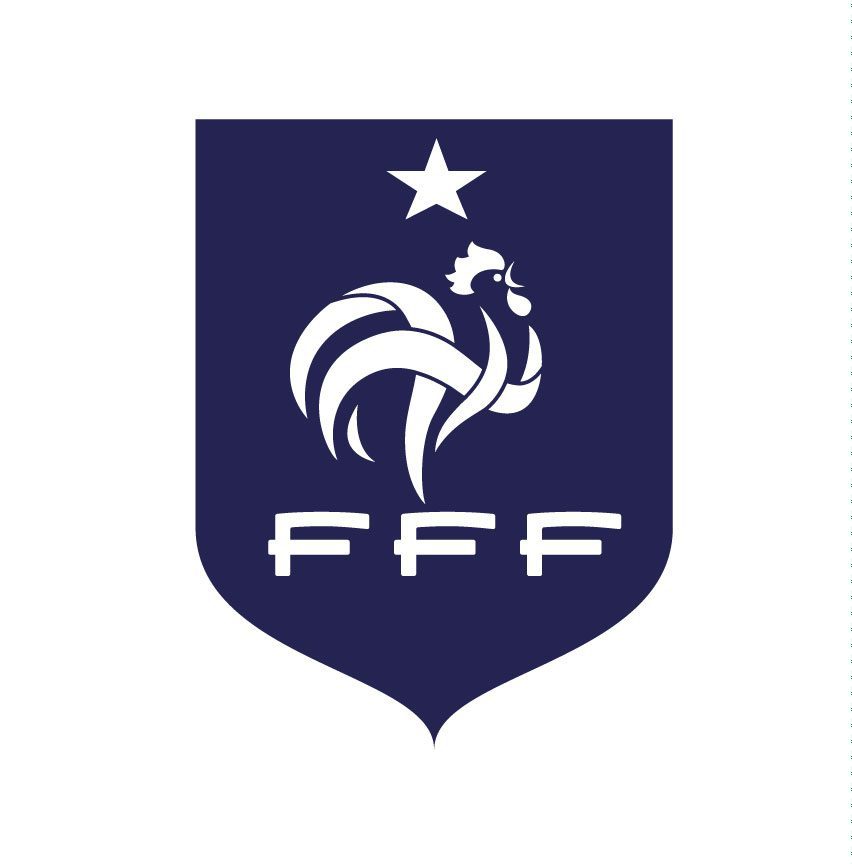 Gourde de sport - Fédération Française de Football - En plastique - Contenance : 600 ml | Légère et pratique | Bleu et blanc | TRENDYFLAIR