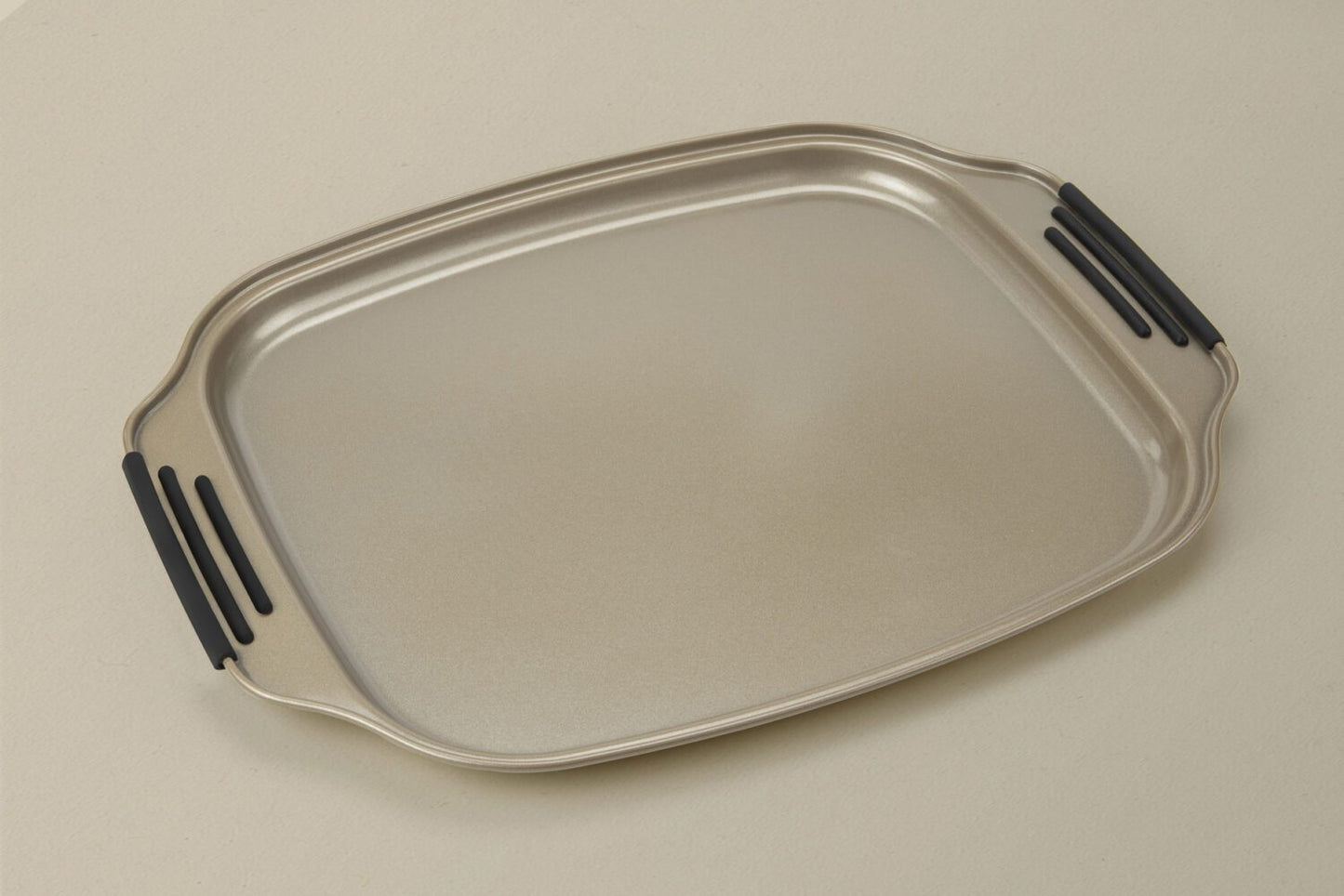 Plaque à biscuits avec revêtement anti-adhésif - En acier carbone - Convient aux fours | 32 x 27 cm | Argent | TRENDYFLAIR