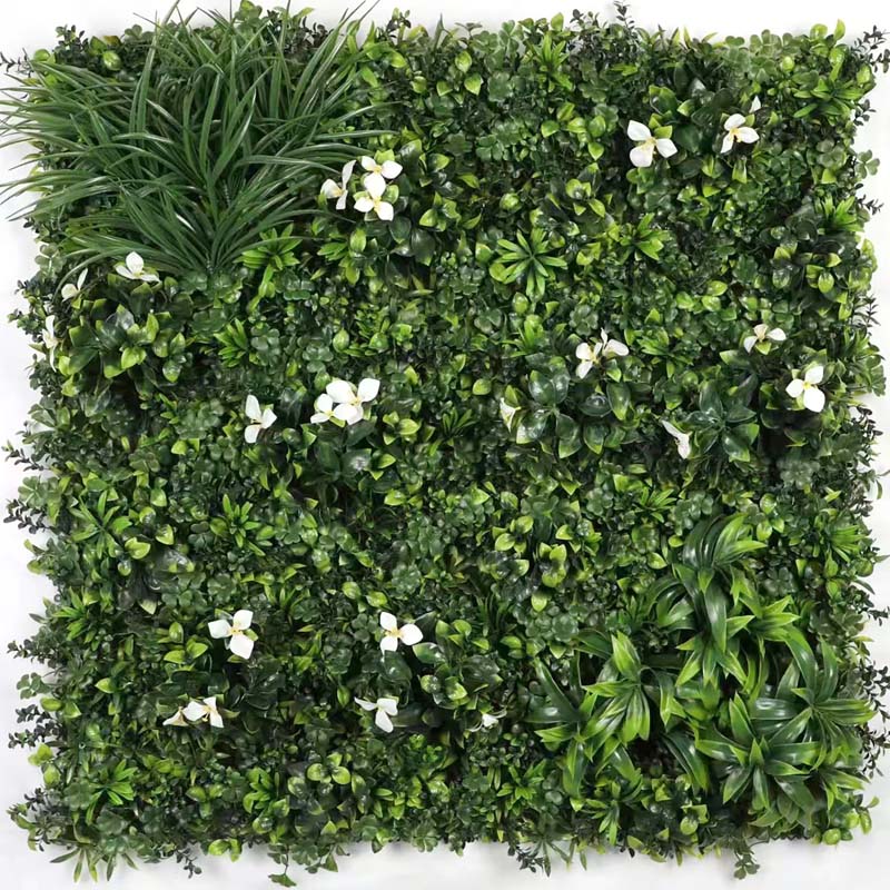 Mur végétal artificiel - Pétale blanche - 100 x 100 cm | Blanc | TRENDYFLAIR