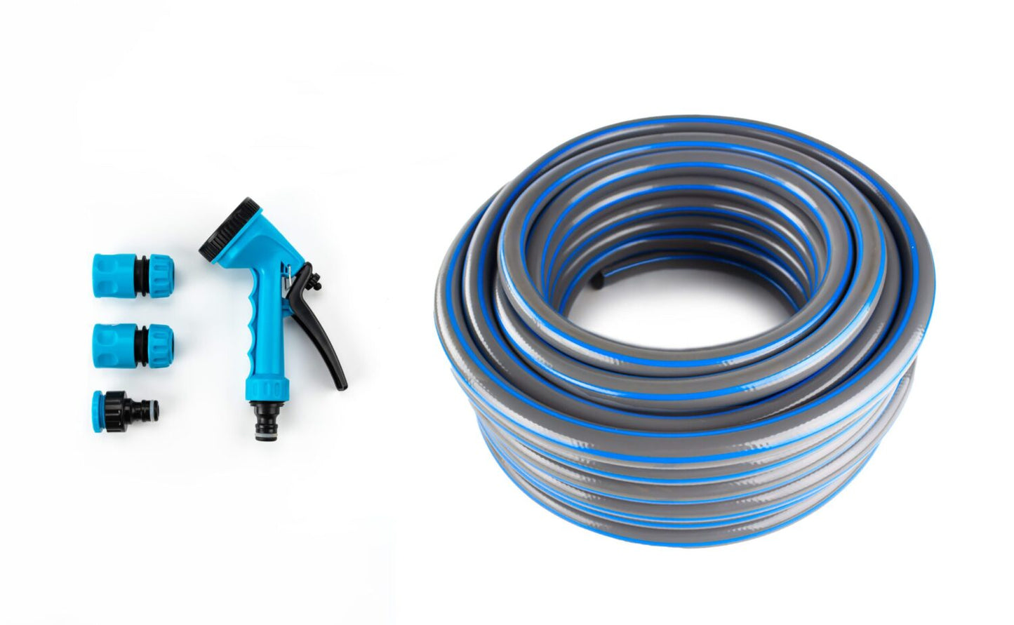 Tuyau d'arrosage flexible 15 mm - Kit complet avec accessoires d'arrosage | Longueur 20m | Vert | TRENDYFLAIR