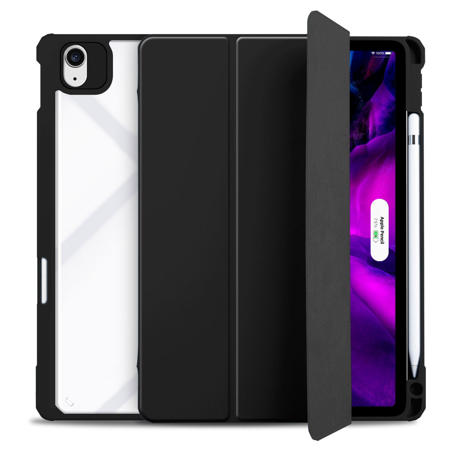 Coque iPad 10.9 Noir-Acrylique - Protection Transparente et Élégante pour votre iPad - Matériau Acrylique Durable | Noir | TRENDYFLAIR