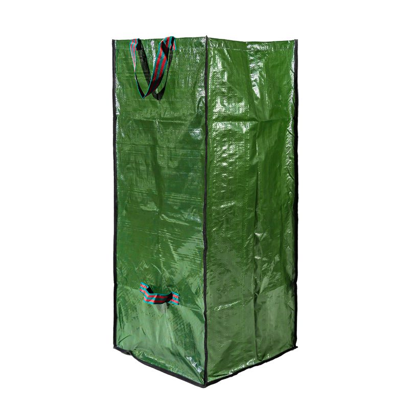 Sac à déchets de jardin - Spécial branchages - Avec poignées - Contenance : 200 Litres | Pratique et robuste | Vert foncé | TRENDYFLAIR