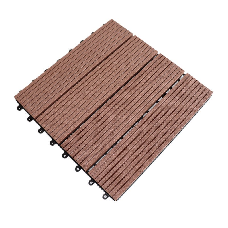 Dalle de jardin d'aménagement extérieur - Résistant aux intempéries et facile à installer | 30 x 30 x 2 cm | Marron | TRENDYFLAIR