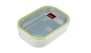 Contenant à repas rectangulaire auto chauffant - Barocook - Contenance : 1000 ml | Pratique et écologique | Compact et léger | Argenté | TRENDYFLAIR