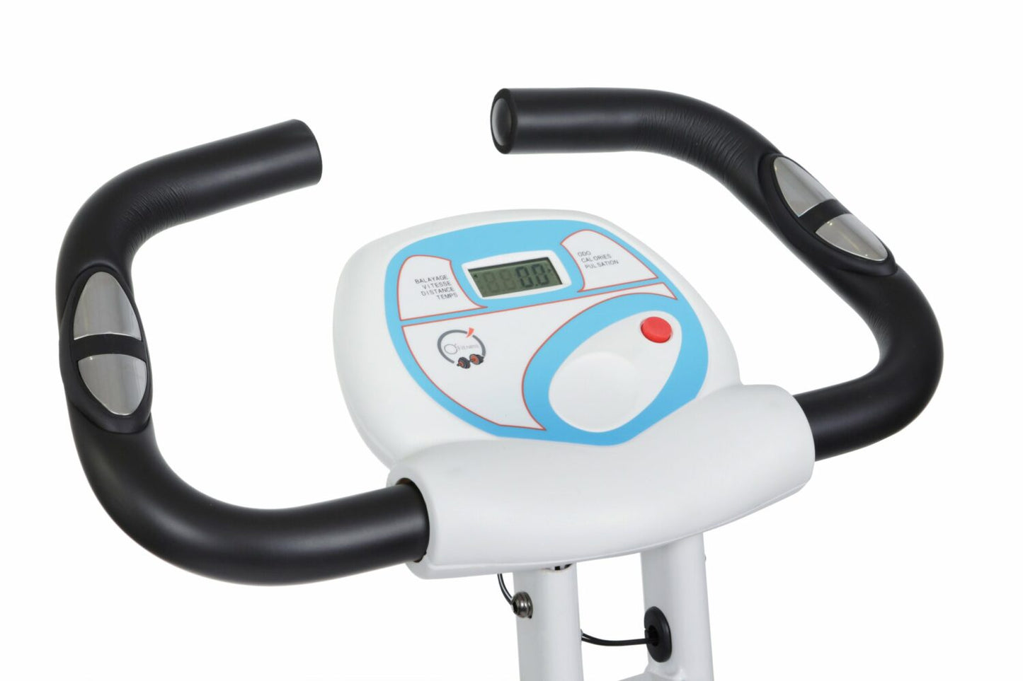 Vélo d'appartement pliable Xbike - Compteur 5 fonctions - Roue magnétique 2,5 Kg | Compact et pratique | Noir et gris | TRENDYFLAIR