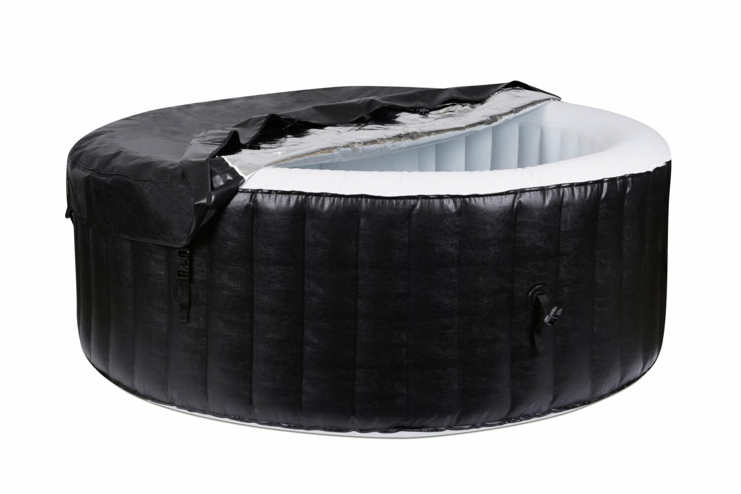 Spa Gonflable - 6 Places Rond Filtre et Bâche Inclus | Diamètre 208 cm | Confortable et Relaxant | Idéal pour la Détente en Famille ou entre Amis | Facile à Installer | Résistant et Durable | TRENDYFLAIR