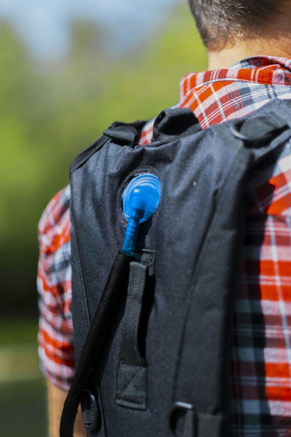 Sac à dos d'hydratation avec poche à eau - Léger et pratique | 1 Litre | Noir | TRENDYFLAIR