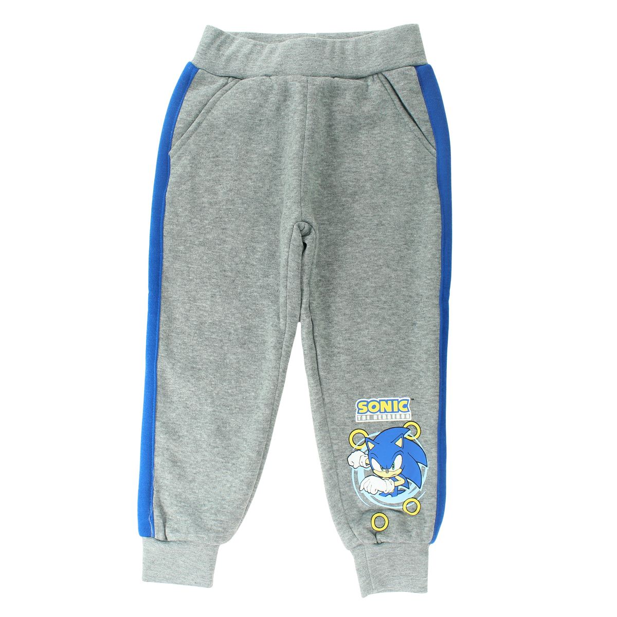 Jogging Sonic - 3A Garçon - Enfant - Gris - 100 % Polyester - 240 gsm - TrendyFlair