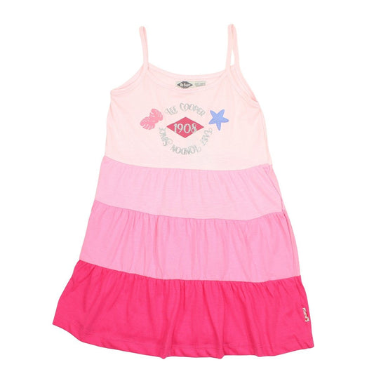 Robe Lee Cooper - 4A Fille - Enfant - Rose - 100 % Coton S/J 160 gsm - TrendyFlair