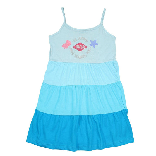 Robe Lee Cooper - 4A Fille - Enfant - Bleu - 100 % Coton S/J 160 gsm - TrendyFlair