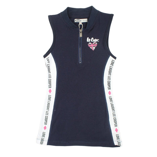 Robe Lee Cooper - 4A Fille - Enfant - Marine - 100 % Coton S/J 160 gsm - TrendyFlair