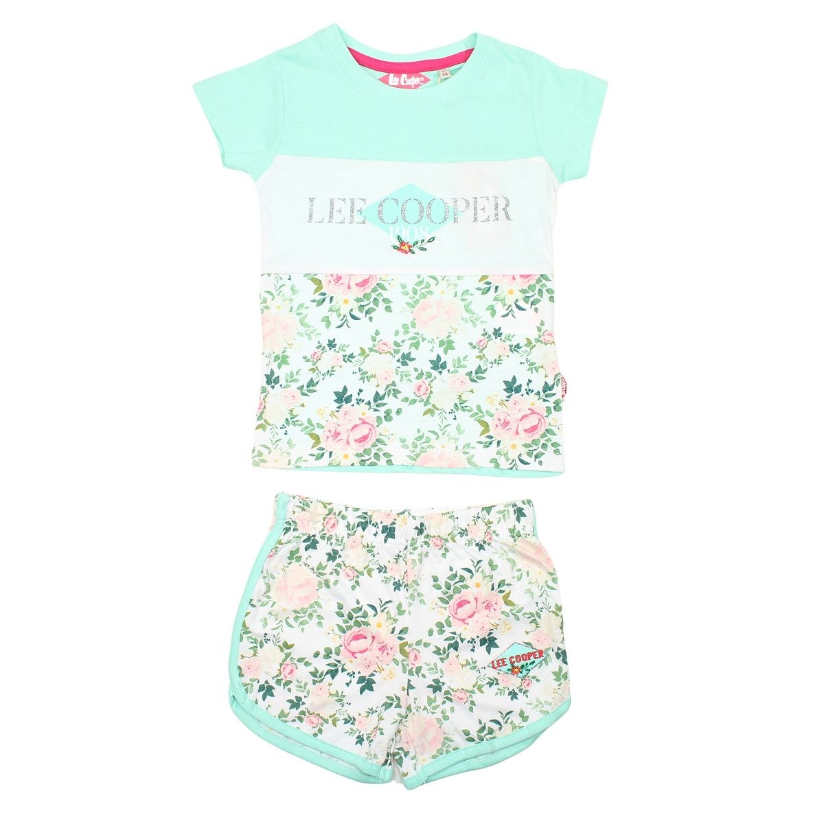 Ensemble Lee Cooper - 4A Fille - Enfant - Vert - 100 % Coton S/J 160 gsm - TrendyFlair