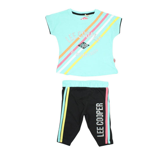 Ensemble Lee Cooper - 4A Fille - Enfant - Bleu - 100 % Coton S/J 160 gsm - TrendyFlair