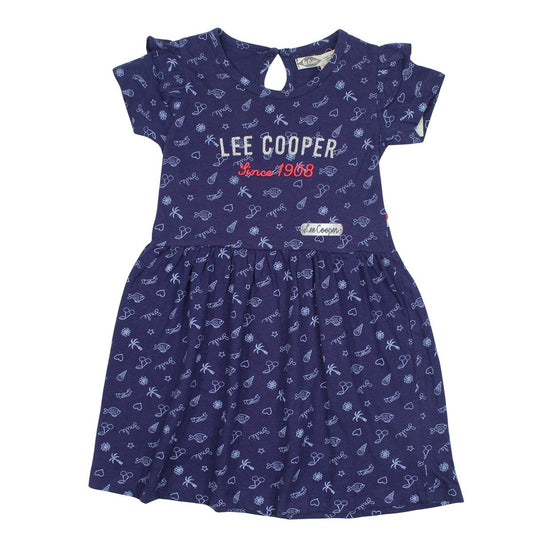Robe Lee Cooper - 4A Fille - Enfant - Bleu - 100 % Coton S/J 160 gsm - TrendyFlair