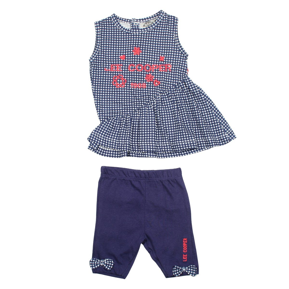 Ensemble bébé Lee Cooper - 3M Fille - Enfant - Bleu - 100 % Coton S/J 160 gsm - TrendyFlair