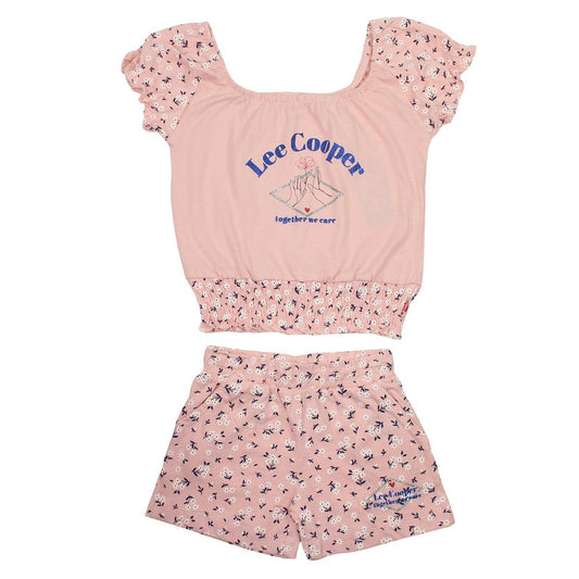 Ensemble Lee Cooper - 4A Fille - Enfant - Rose - 100 % Coton S/J 160 gsm - TrendyFlair