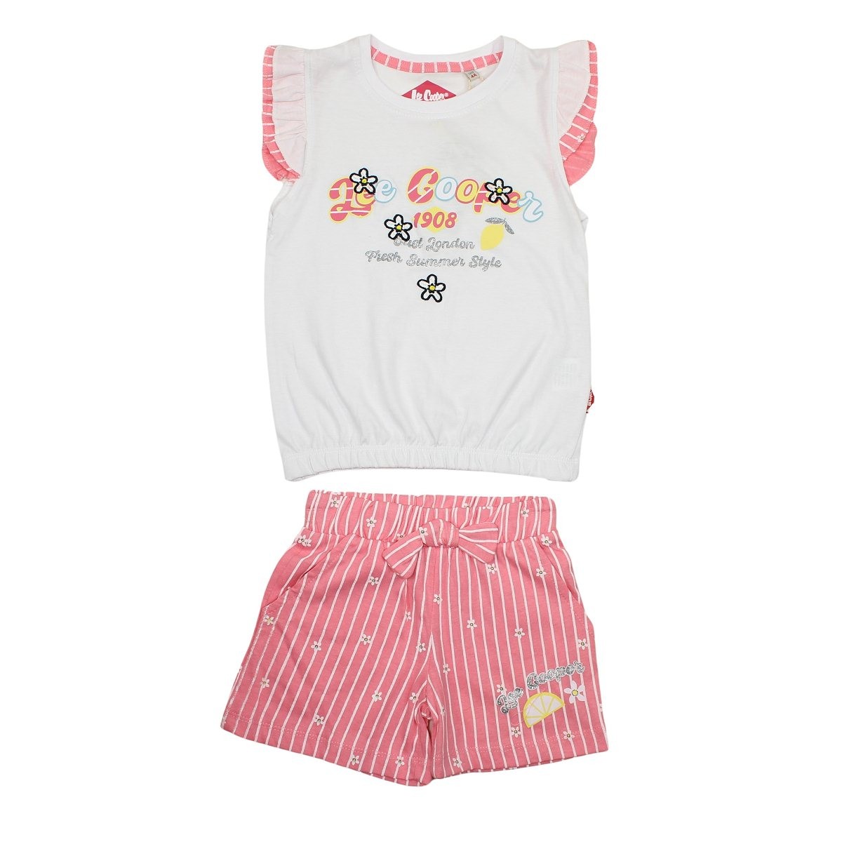 Ensemble Lee Cooper - 4A Fille - Enfant - Rose - 100 % Coton S/J 160 gsm - TrendyFlair