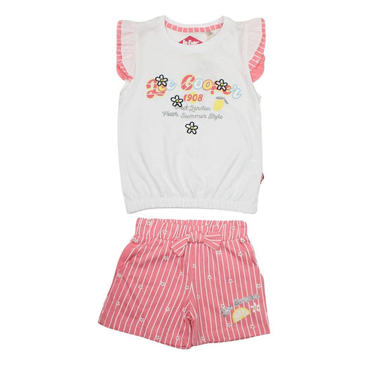 Ensemble Lee Cooper - 4A Fille - Enfant - Rose - 100 % Coton S/J 160 gsm - TrendyFlair