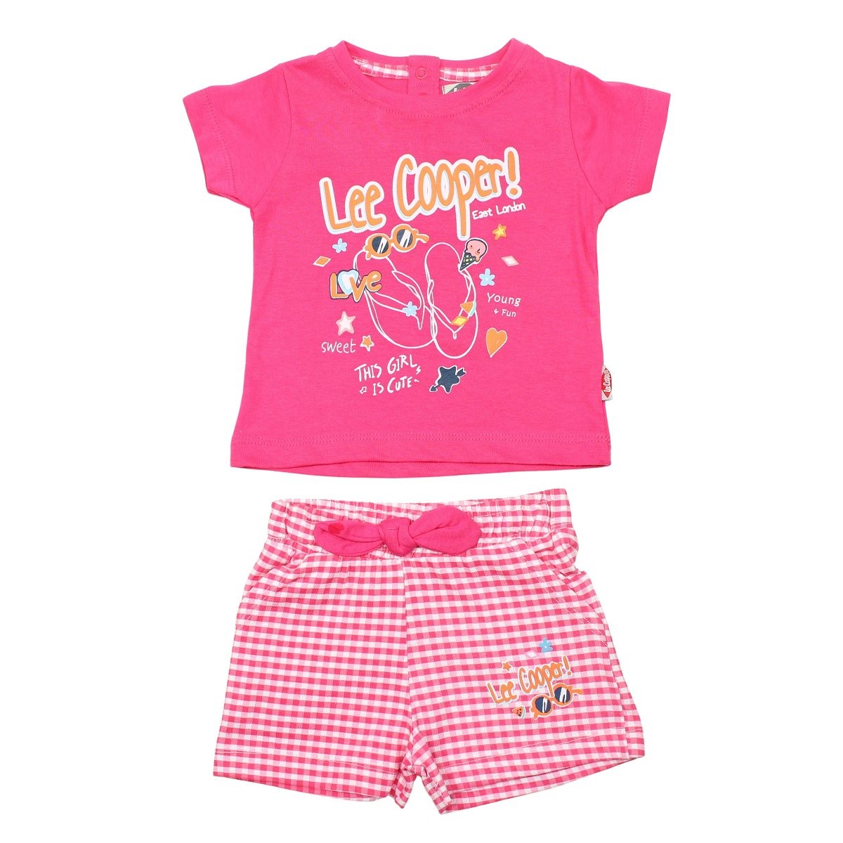 Ensemble Lee Cooper - 4A Fille - Enfant - Fushia - 100 % Coton S/J 160 gsm - TrendyFlair