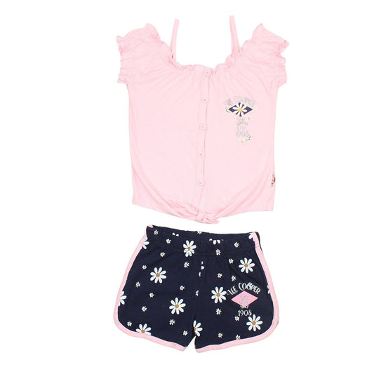 Ensemble Lee Cooper - 4A Fille - Enfant - Rose - 100 % Coton S/J 160 gsm - TrendyFlair