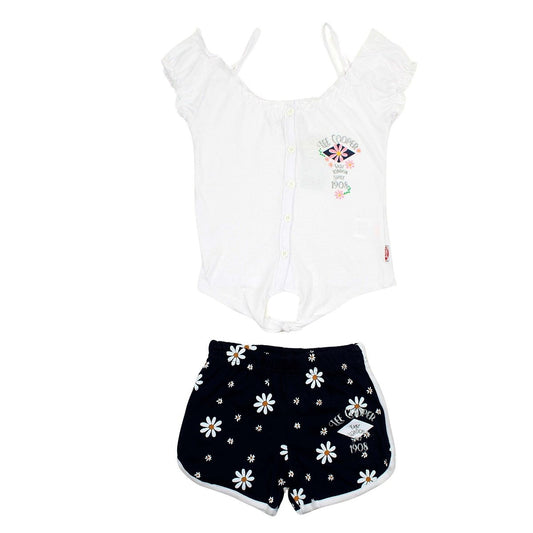 Ensemble Lee Cooper - 4A Fille - Enfant - Blanc - 100 % Coton S/J 160 gsm - TrendyFlair