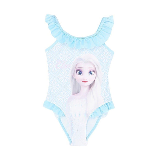 Maillot de bain sur cintre La reine des Neiges - 2/3A Fille - Enfant - Bleu - 87% Polyester 13% Élasthanne 200 GSM SJ - TrendyFlair