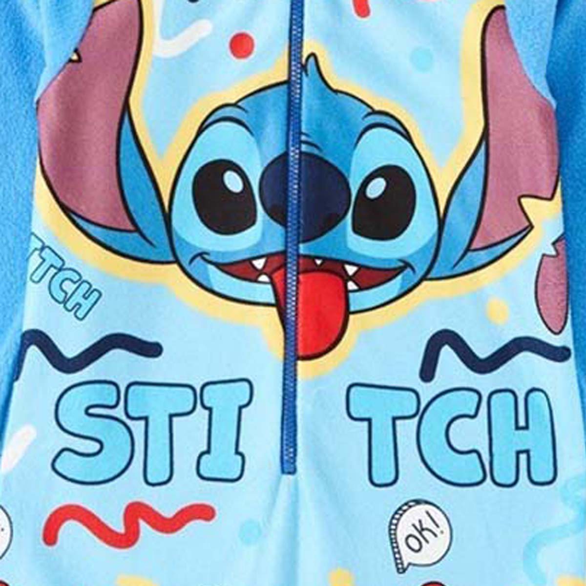 Combinaison polaire Lilo & Stitch - 2A Garçon - Enfant - Bleu - 100% Polyester, 190 G/M2 - POLAIRE - TrendyFlair