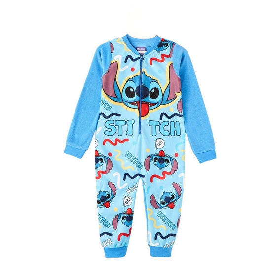 Combinaison polaire Lilo & Stitch - 2A Garçon - Enfant - Bleu - 100% Polyester, 190 G/M2 - POLAIRE - TrendyFlair