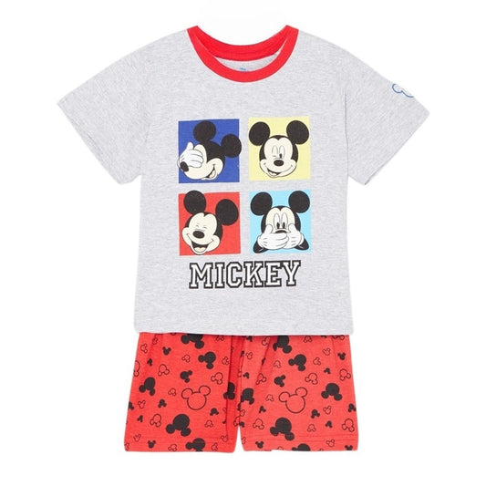 Ensemble Mickey - 3A Garçon - Enfant - Rouge - 100% Coton, 160 GSM SJ - TrendyFlair
