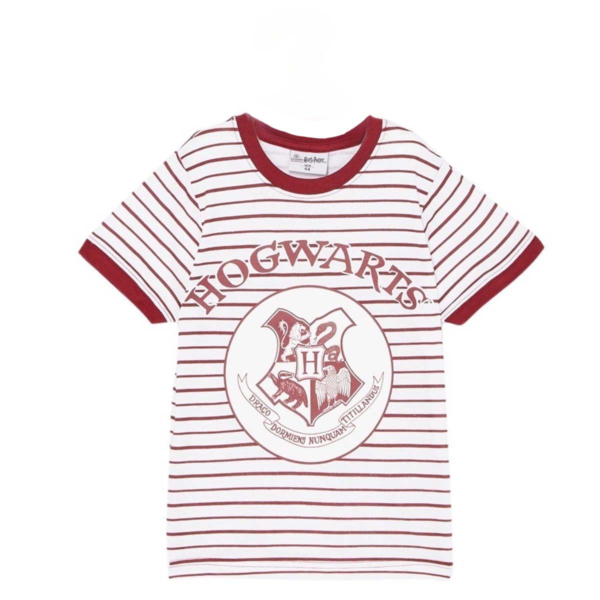 T-Shirt Harry Potter - 3A Garçon - Enfant - Bordeaux - 100% Coton, 160 GSM SJ - TrendyFlair