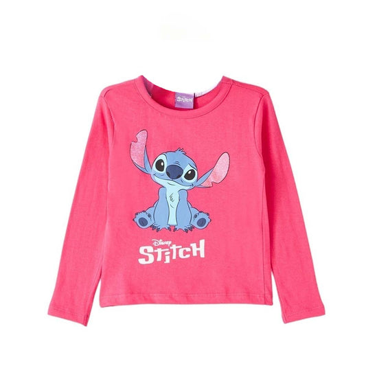 T-Shirt Lilo & Stitch - 2A Fille - Enfant - Fushia - 100% Coton - TrendyFlair