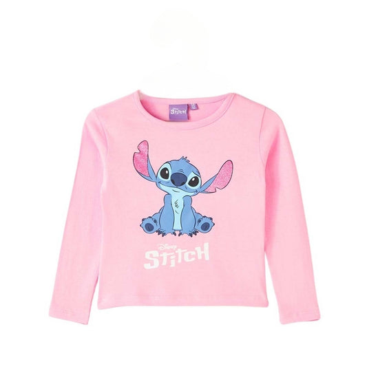 T-Shirt Lilo & Stitch - 2A Fille - Enfant - Rose - 100% Coton - TrendyFlair