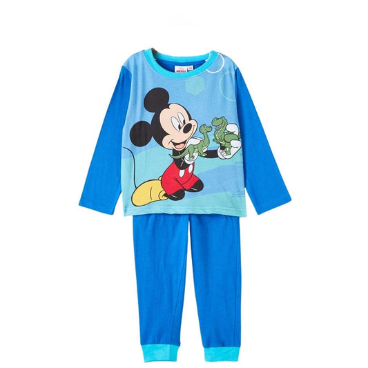 Pyjama Mickey - 2A Garçon - Enfant - Bleu - 100% Coton - TrendyFlair
