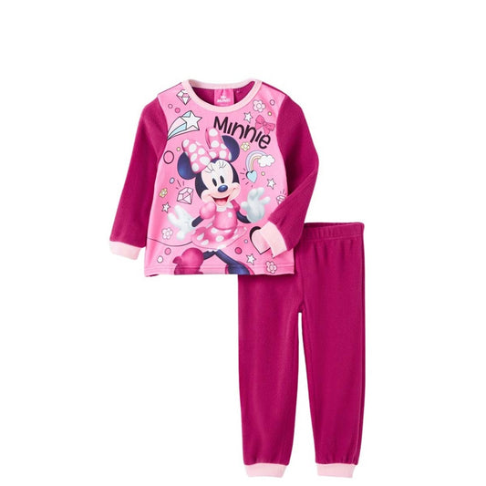 Pyjama polaire Minnie - 3A Fille - Enfant - Fushia - 100% Polyester - TrendyFlair