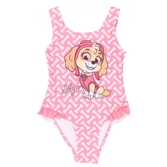 Maillot de bain sur cintre Paw Patrol - 2/3A Fille - Enfant - Fushia - 87% Polyester 13% Élasthanne - TrendyFlair