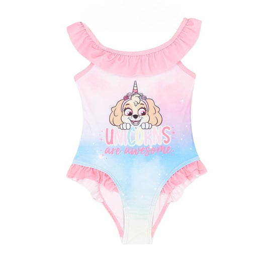 Maillot de bain Paw Patrol - 2/3A Fille - Enfant - Rose - 88% Polyester 12% Élasthanne 200 GSM SJ - TrendyFlair