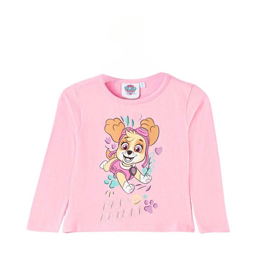 T-Shirt Paw Patrol - 2A Fille - Enfant - Rose - 100% Coton - TrendyFlair