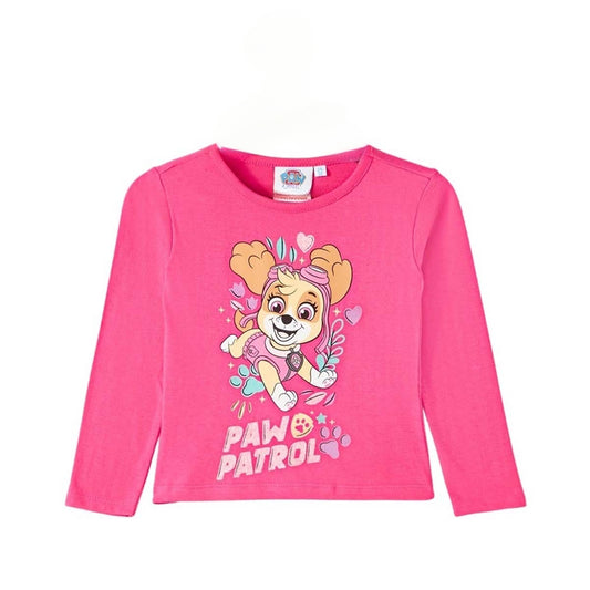 T-Shirt Paw Patrol - 2A Fille - Enfant - Fushia - 100% Coton - TrendyFlair