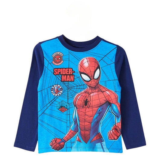 T-Shirt Spiderman - 3A Garçon - Enfant - Marine - 100% Coton - TrendyFlair