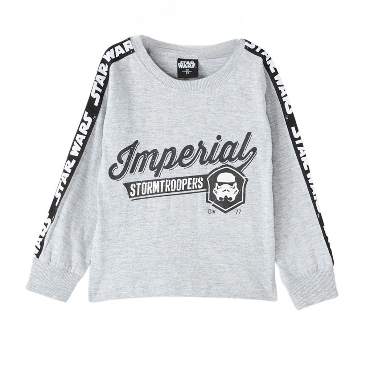T-Shirt Star Wars - 2A Garçon - Enfant - Gris - 100% Coton, 160 GSM SJ - TrendyFlair