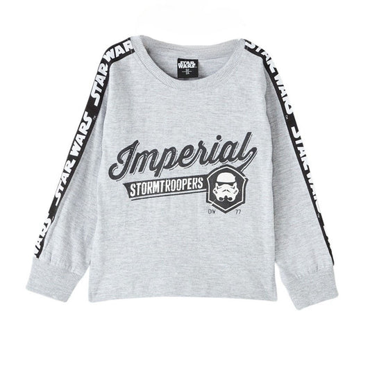T-Shirt Star Wars - 2A Garçon - Enfant - Gris - 100% Coton, 160 GSM SJ - TrendyFlair