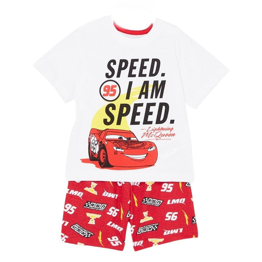 Ensemble Cars - 3A Garçon - Enfant - Rouge - 100% Coton, 160 GSM SJ - TrendyFlair