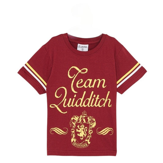 T-Shirt Harry Potter - 3A Garçon - Enfant - Bordeaux - 100% Coton, 160 GSM SJ - TrendyFlair