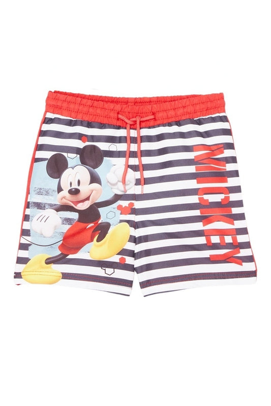 Short de bain Mickey - 5/6A Garçon - Enfant - Rouge - 100% Polyester - TrendyFlair