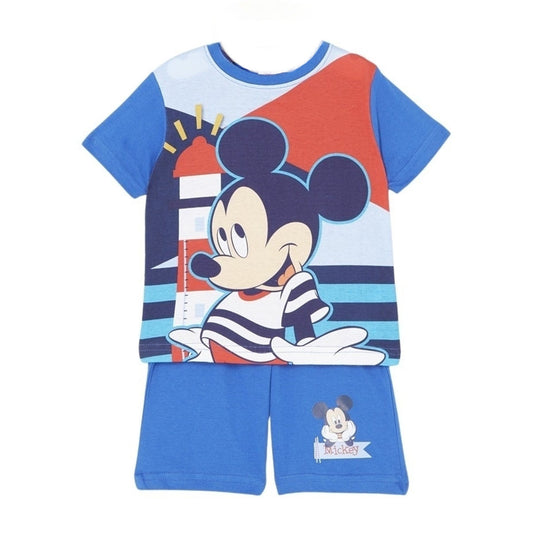 Ensemble Mickey - 2A Garçon - Enfant - Bleu - 100 % Coton - TrendyFlair