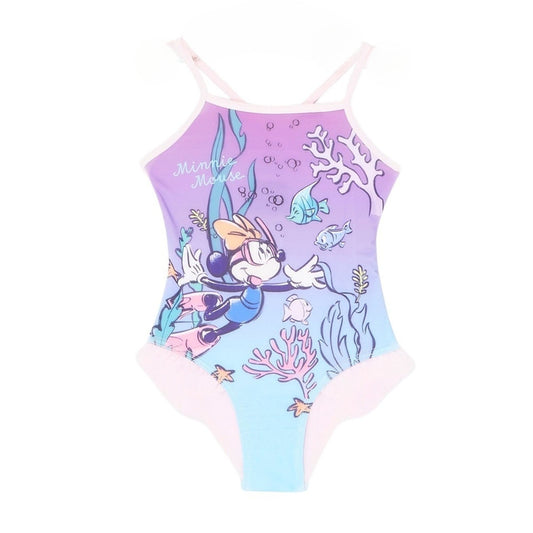 Maillot de bain Minnie - 3/4A Fille - Enfant - Rose - 85% Polyester 15% Elasthan - TrendyFlair