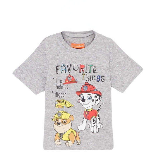 T-Shirt Paw Patrol - 3A Garçon - Enfant - Gris - 100% Coton, 160 GSM SJ - TrendyFlair