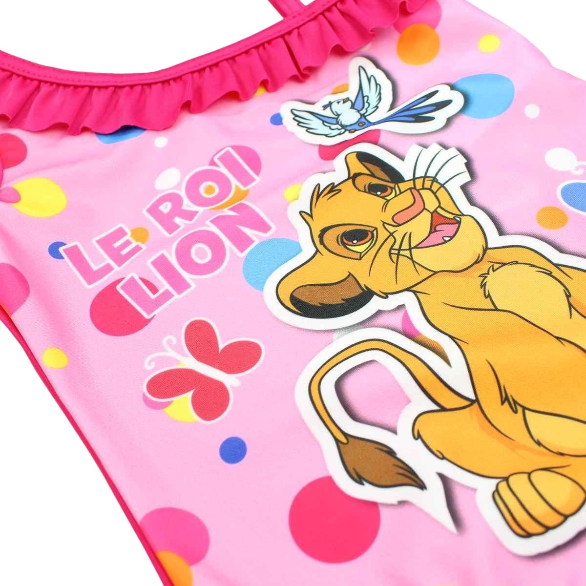 Maillot de bain Le Roi Lion - 3/4A Fille - Enfant - Rose - 85 % Polyester - 15 % Élasthanne - TrendyFlair