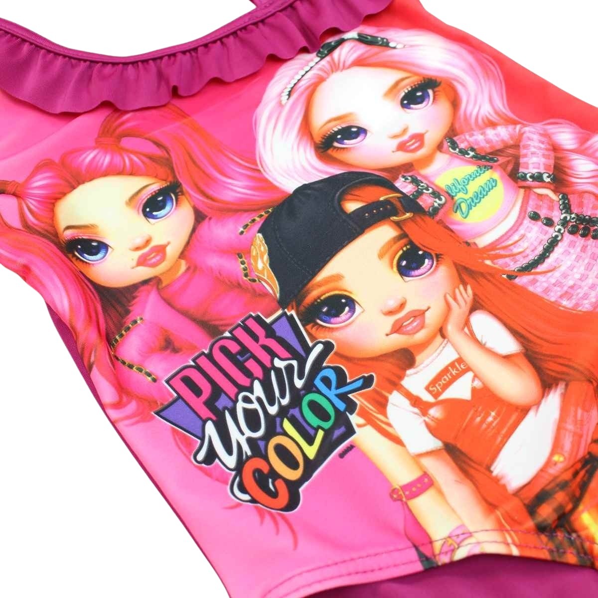 Maillot de bain Rainbow High - 3/4A Fille - Enfant - Fushia - 85 % Polyester - 15 % Élasthanne - TrendyFlair