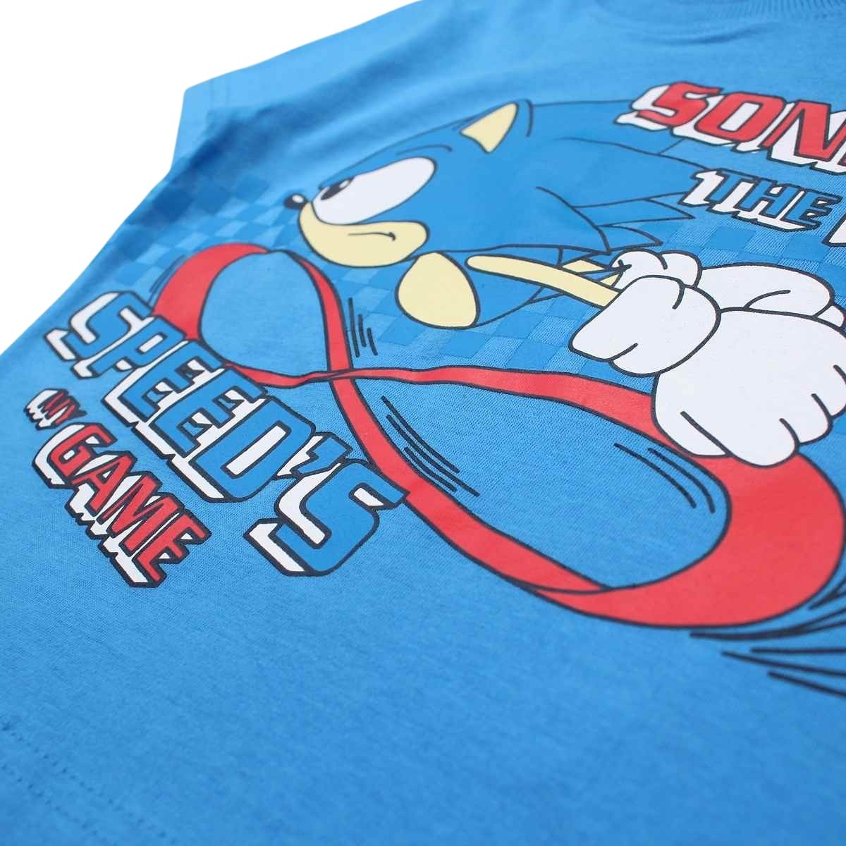 Ensemble Sonic - 2A Garçon - Enfant - Bleu - 100 % Coton - TrendyFlair